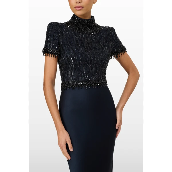 Jenny Packham Trinity Dress in Ink | Evening Gowns | Coveti