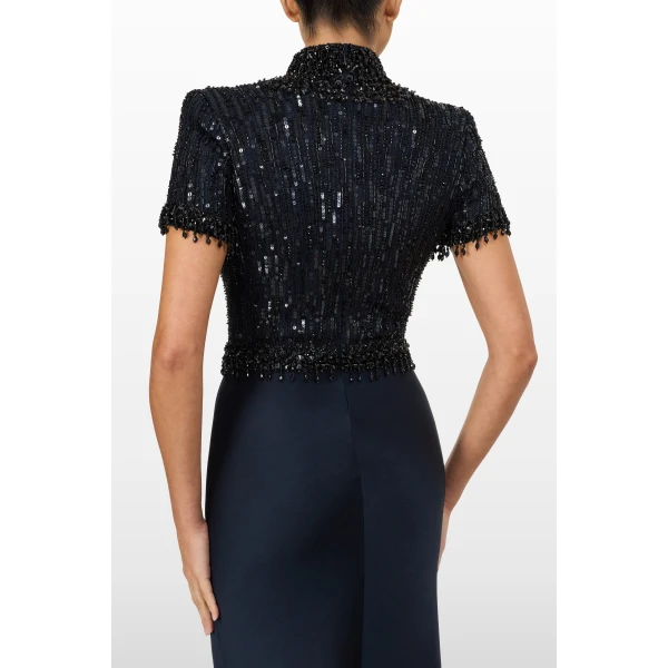 Jenny Packham Trinity Dress in Ink | Evening Gowns | Coveti