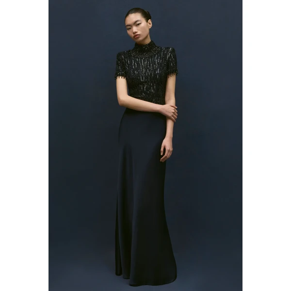 Jenny Packham Trinity Dress in Ink | Evening Gowns | Coveti