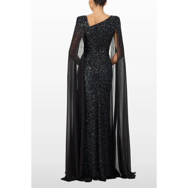 Jenny Packham Twilight Dress in Liquorice | Evening Gowns | Coveti
