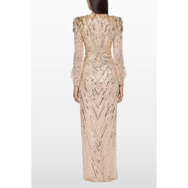 Jenny Packham Xenia Dress in Illusion | Evening Gowns | Coveti