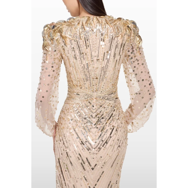 Jenny Packham Xenia Dress in Illusion | Evening Gowns | Coveti