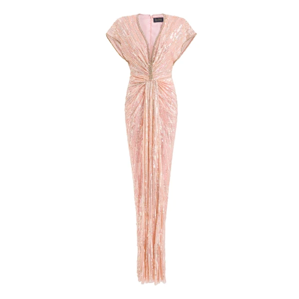 Jenny Packham Zola Dress in Peach Fizz | Coveti