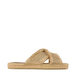 Metallic Jimmy Choo Aciel Sandal Flat | Sandals