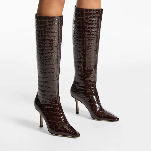 Sambuco Jimmy Choo Agathe Knee Boot 85, view 2 | Boots