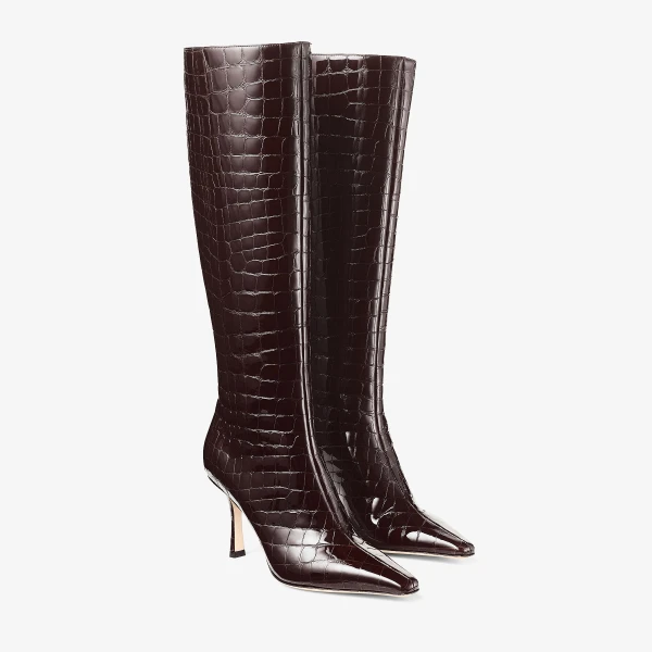 Sambuco Jimmy Choo Agathe Knee Boot 85, view 3 | Boots