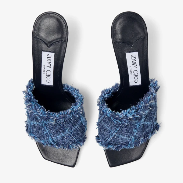 Denim Jimmy Choo Alexia 70 Sandals, view 5 | Sandals