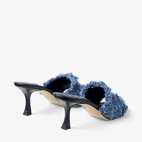 Denim Jimmy Choo Alexia 70 Sandals, view 6 | Sandals