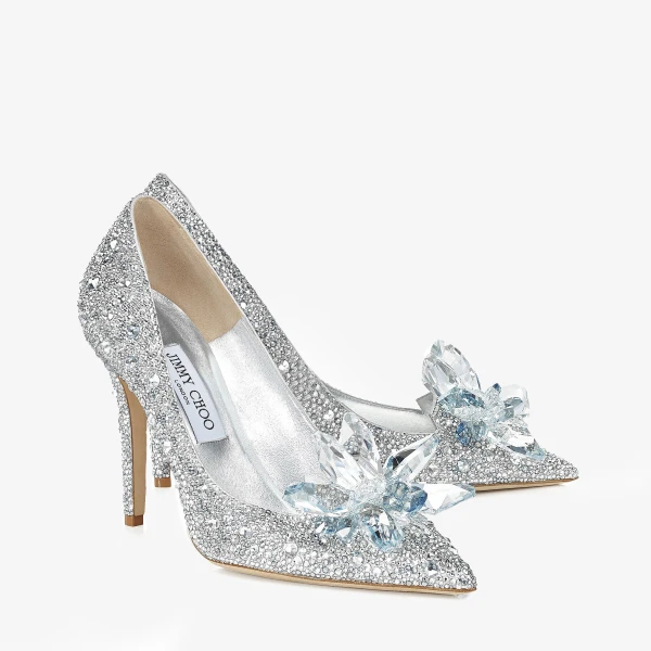 Crystal Jimmy Choo Alia Pumps, view 2 | Heels