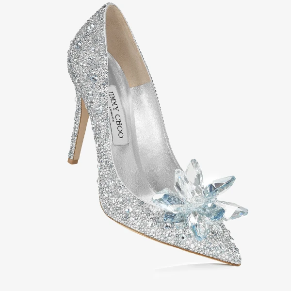 Crystal Jimmy Choo Alia Pumps, view 3 | Heels