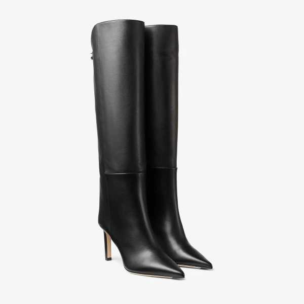Black Jimmy Choo Alizze Knee Boot 85, view 4 | Boots