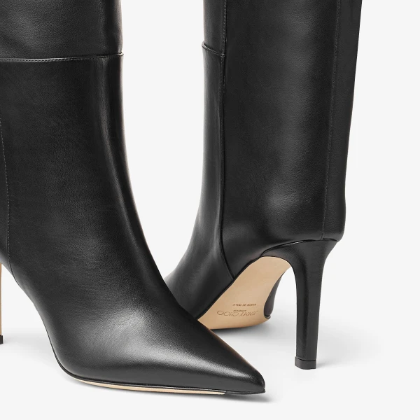 Black Jimmy Choo Alizze Knee Boot 85, view 5 | Boots