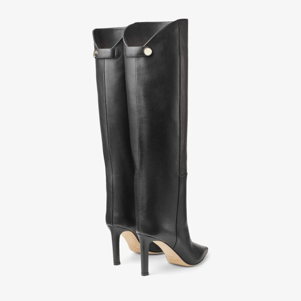 Black Jimmy Choo Alizze Knee Boot 85, view 6 | Boots