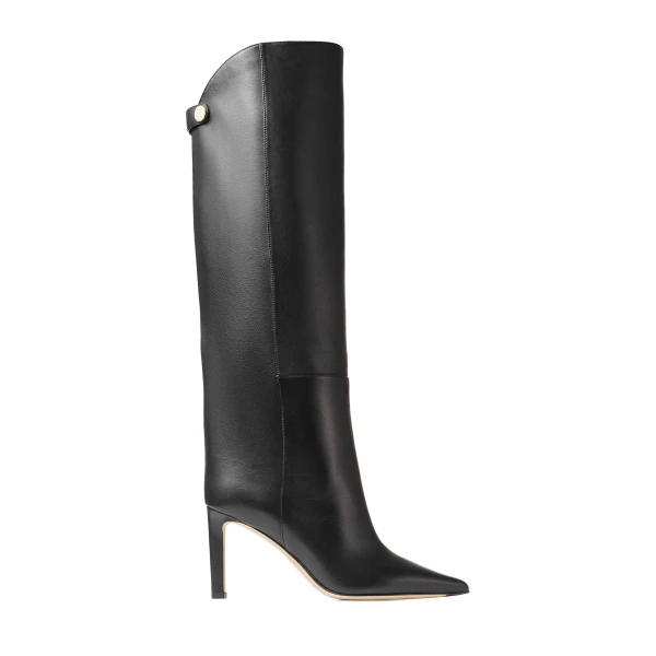 Black Jimmy Choo Alizze Knee Boot 85 | Boots