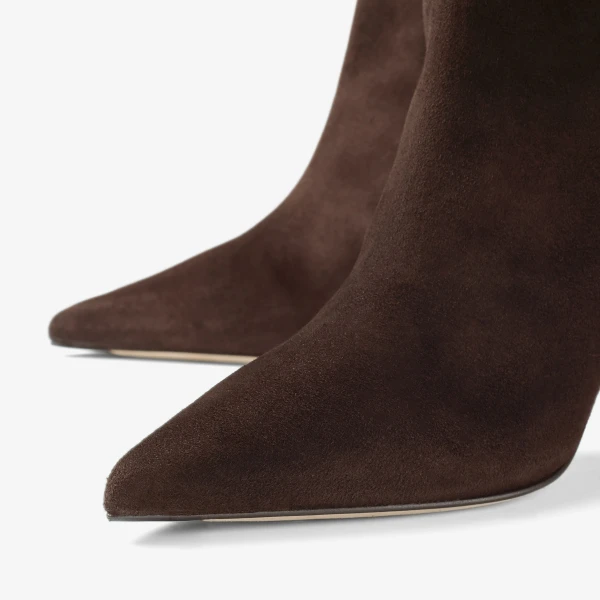 Chocolate Jimmy Choo Alizze Knee Boot 85, view 3 | Boots