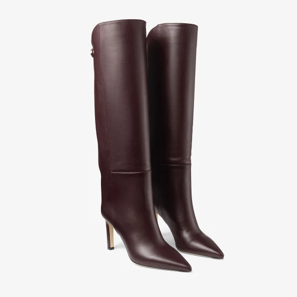 Deep Merlot Jimmy Choo Alizze Knee Boot 85, view 3 | Boots