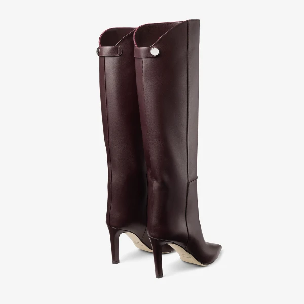 Deep Merlot Jimmy Choo Alizze Knee Boot 85, view 5 | Boots