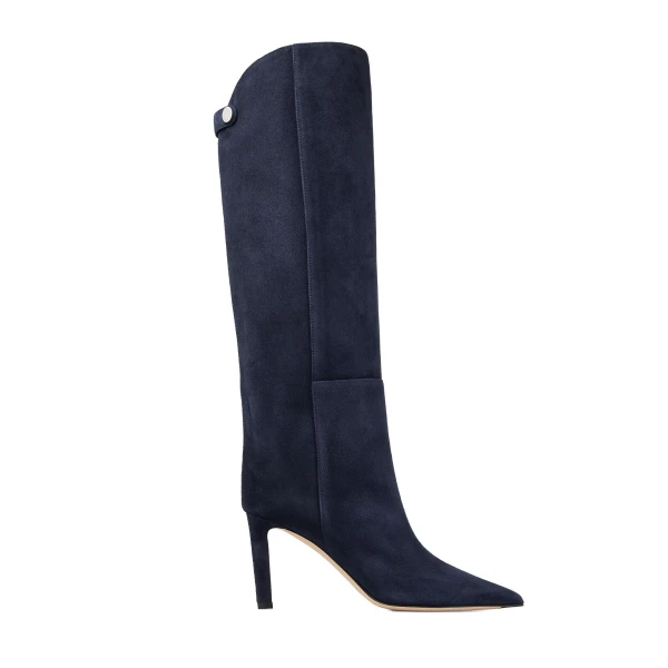 Blue Jimmy Choo Alizze Knee Boot 85 | Boots