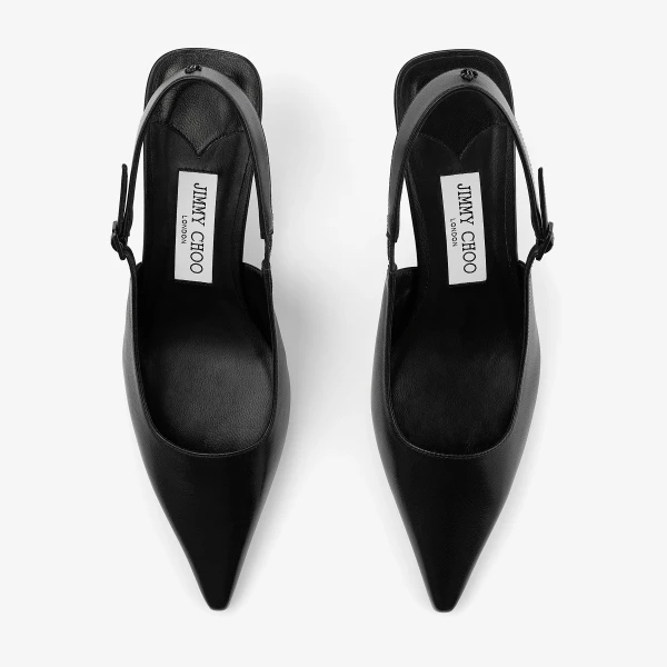 Black Jimmy Choo Amel 50 Pumps, view 4 | Heels