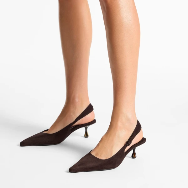 Chocolate Jimmy Choo Amel 50 Pumps, view 2 | Heels