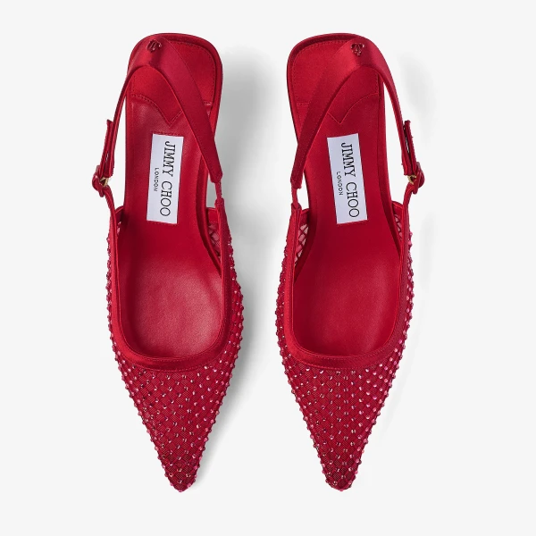 Ruby Red Jimmy Choo Amel 50 Pumps, view 4 | Heels