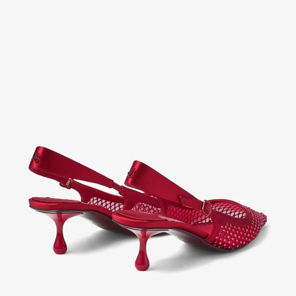 Ruby Red Jimmy Choo Amel 50 Pumps, view 5 | Heels