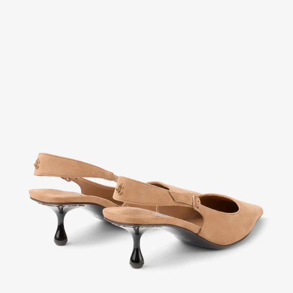 Toffee Jimmy Choo Amel 50 Slingbacks, view 5 | Heels