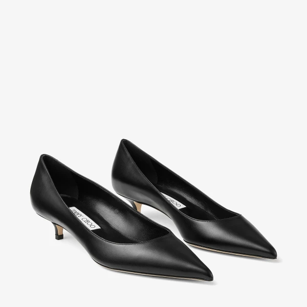 Black Jimmy Choo Amelia 35 Pumps, view 3 | Heels