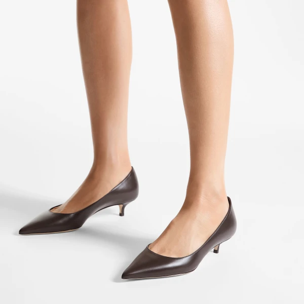 Chocolate Jimmy Choo Amelia 35 Pumps, view 2 | Heels