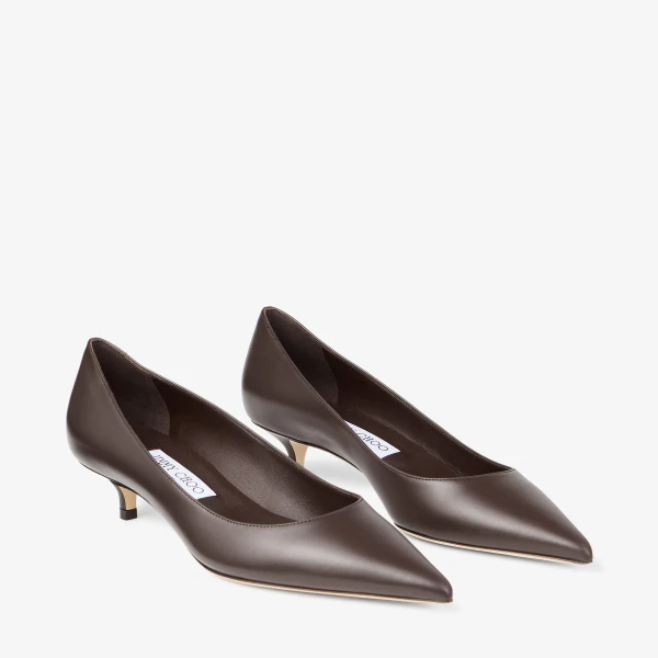 Chocolate Jimmy Choo Amelia 35 Pumps, view 3 | Heels