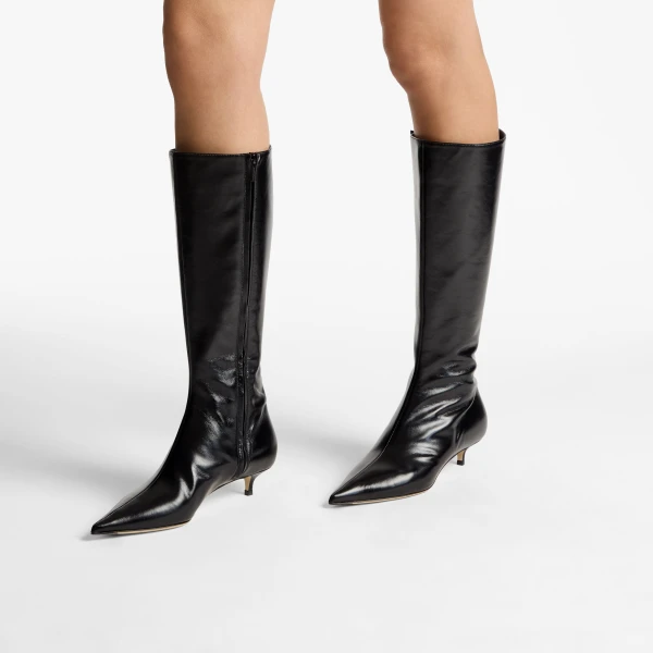 Black Jimmy Choo Amis Knee Boot 35, view 2 | Boots