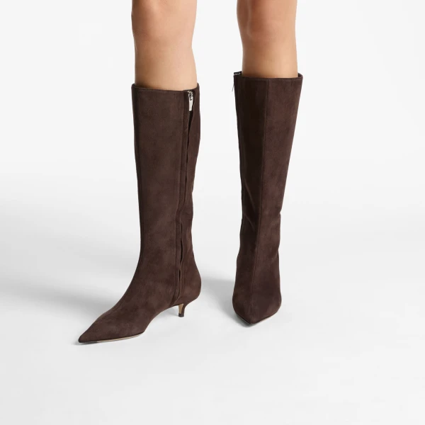 Chocolate Jimmy Choo Amis Knee Boot 35, view 2 | Boots