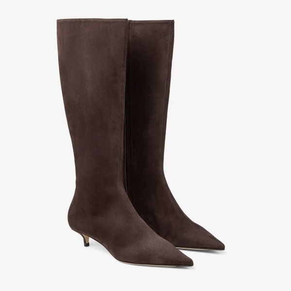 Chocolate Jimmy Choo Amis Knee Boot 35, view 3 | Boots