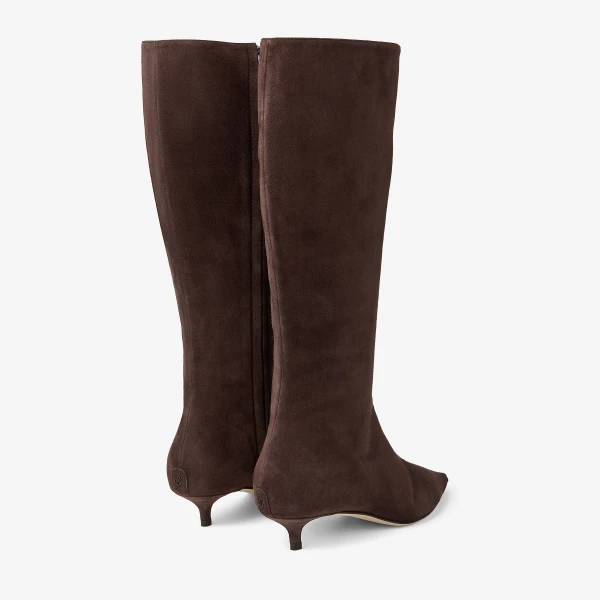 Chocolate Jimmy Choo Amis Knee Boot 35, view 5 | Boots