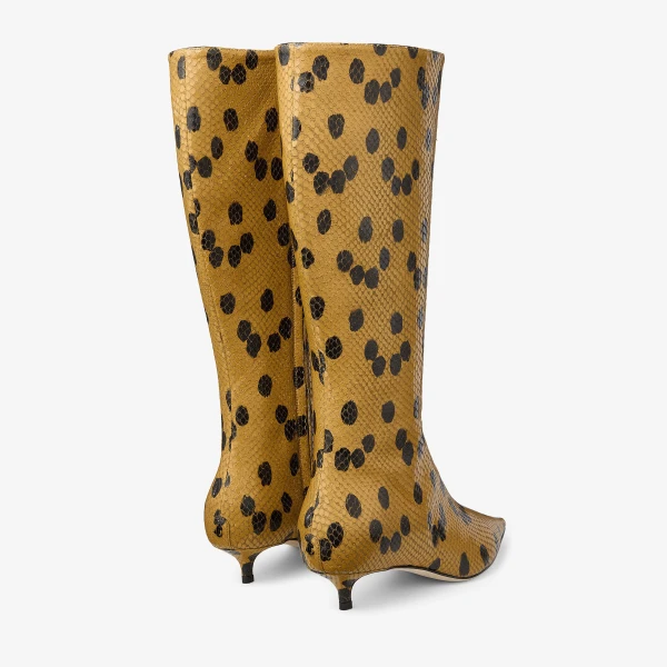Cigar and Black Jimmy Choo Amis Knee Boot 35, view 6 | Boots