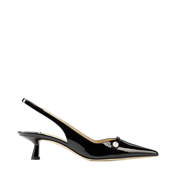 Black Jimmy Choo Amita 45 Slingbacks | Heels