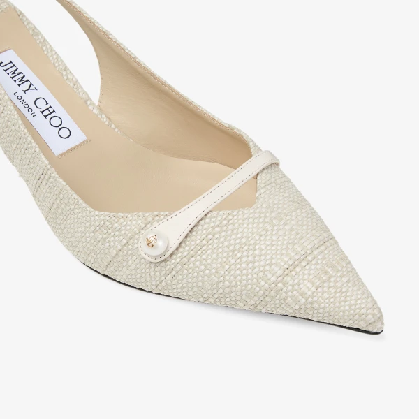 Natural Jimmy Choo Amita 45 Slingbacks, view 4 | Heels