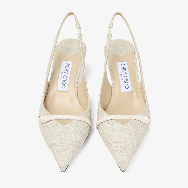 Natural Jimmy Choo Amita 45 Slingbacks, view 5 | Heels