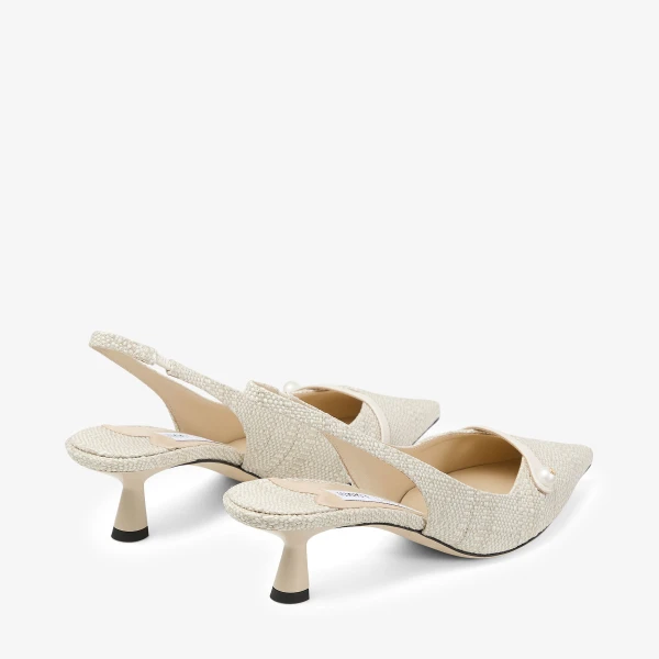 Natural Jimmy Choo Amita 45 Slingbacks, view 6 | Heels