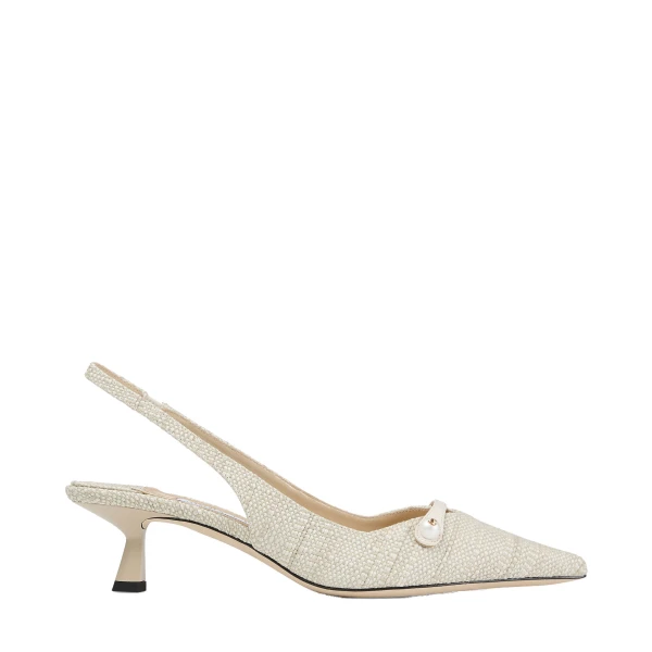 Beige Jimmy Choo Amita 45 Slingbacks | Heels