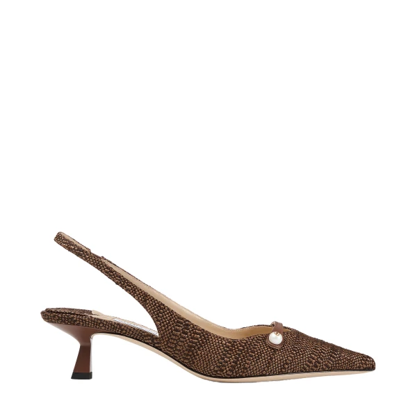 Beige Jimmy Choo Amita 45 Slingbacks | Heels