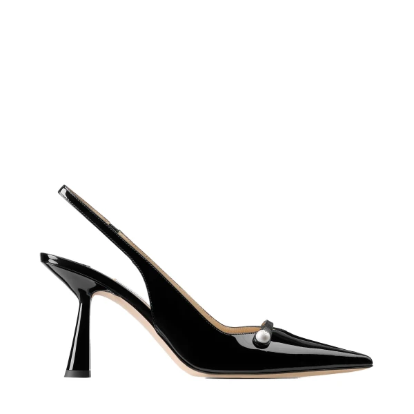 Black Jimmy Choo Amita 85 Slingbacks | Heels