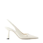 Beige Jimmy Choo Amita 85 Slingbacks | Heels