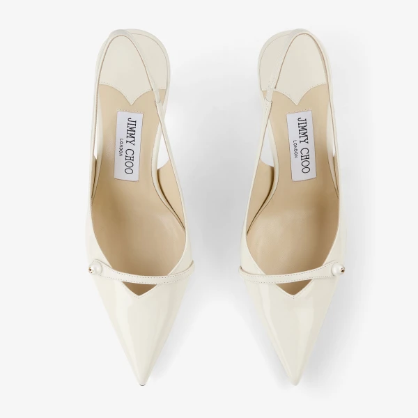 Latte Jimmy Choo Amita 85 Slingbacks, view 5 | Heels