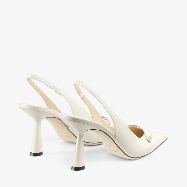 Latte Jimmy Choo Amita 85 Slingbacks, view 6 | Heels