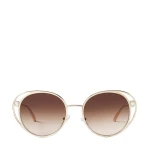 Beige Jimmy Choo Angela Sunglasses | Sunglasses