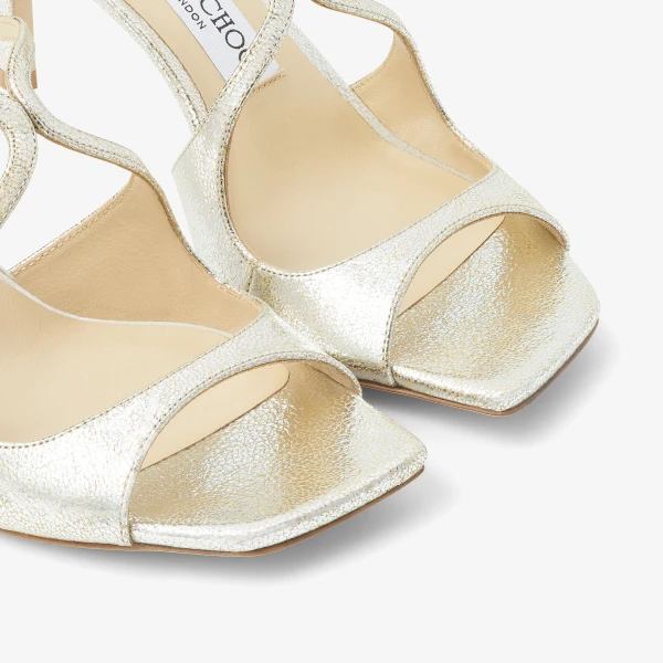 Champagne Jimmy Choo Anise 75 Mules, view 3 | Mules