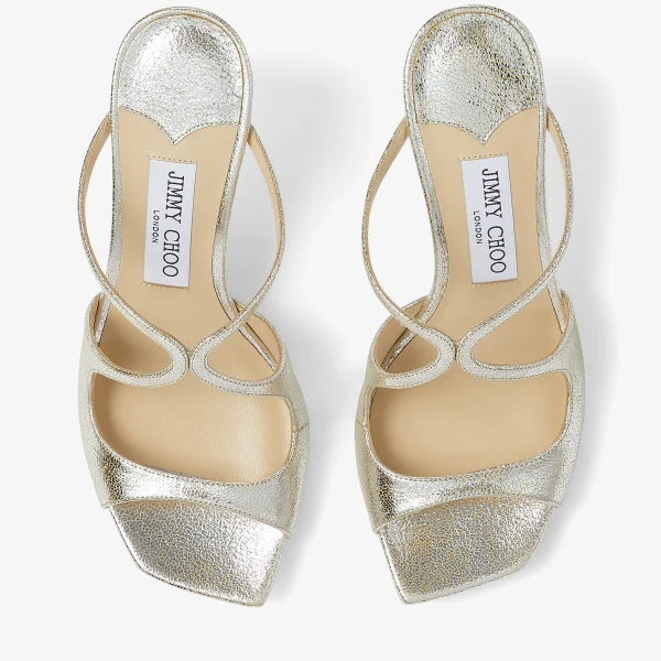 Champagne Jimmy Choo Anise 75 Mules, view 4 | Mules