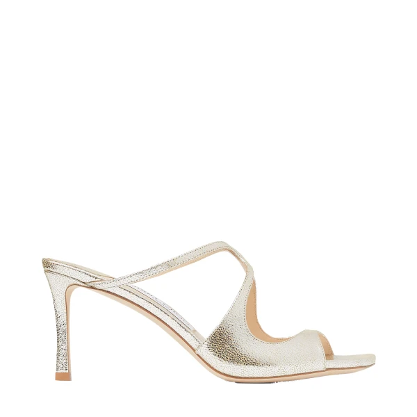Metallic Jimmy Choo Anise 75 Mules | Mules