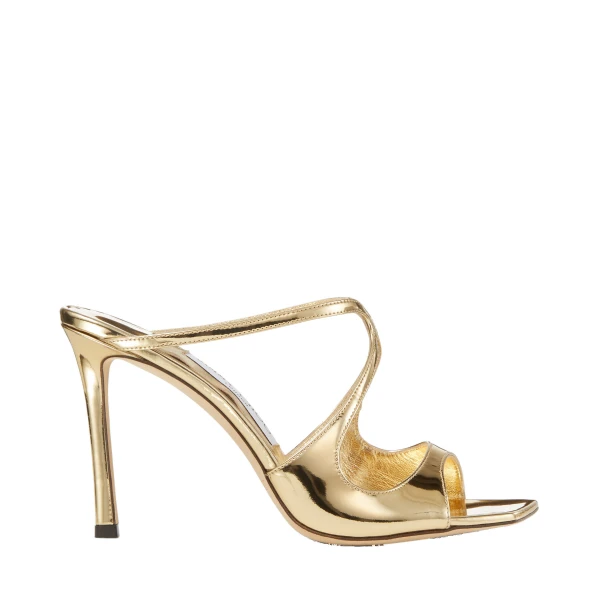 Metallic Jimmy Choo Anise 95 Mules | Mules